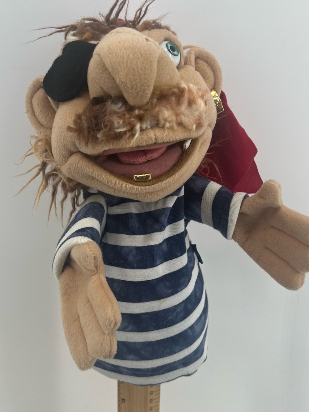 Folkmanis Blimey Pirate Hand Puppet Collectible Retired Plush Stuffed 2012